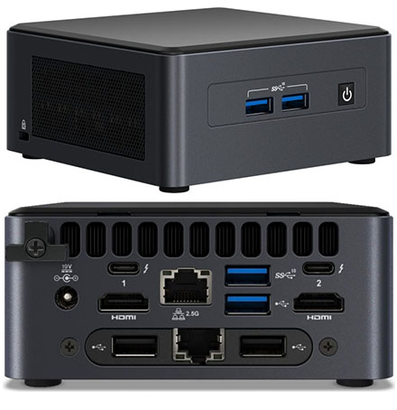 Intel NUC11TNHv70L (Intel Core i7-1185G7 8x 4,80GHz, vPro, 2x LAN, 2x Thunderbolt, 6x USB)