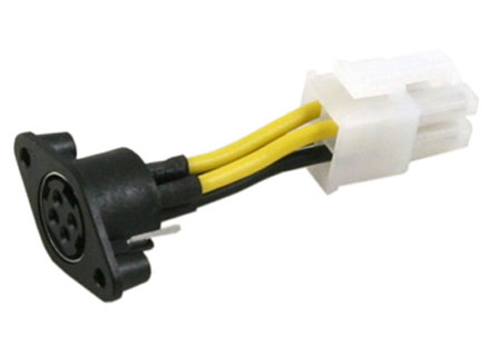 Power adapter 4-pin miniDin to miniFIT-JR (for PicoPSU-120/150/160)