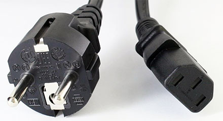 Cold devices power cord (Standard, straight connectors) EU