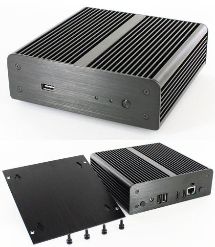 Akasa Newton enclosure (for Intel NUC D33217GKE/DCP847SKE) <b>[FANLESS]</b>