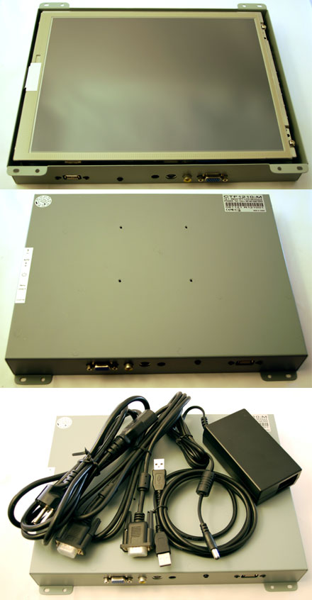 CTF1210<b>-M</b> - VGA 12.1" TFT - Touchscreen USB - Video - <b>OPEN-FRAME</b>