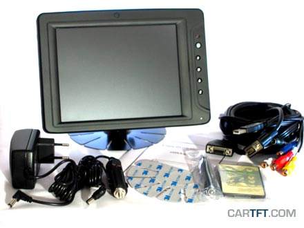 CTF846 - VGA 8" TFT - Touchscreen USB - Video -  Autodimmer - USB-HUB - Audio [<b>LED-Backlight</b>]