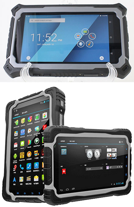 CTFPND-8C (7" Android TabletPC/PND, Waterproof IP67, Ruggedized, 1.5Ghz Quad CPU/4GB RAM, GPS/WLAN/BT/3G/4G, Android 10)