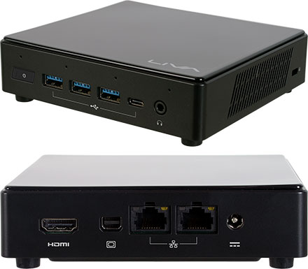 ECS LIVA Z3 Plus MiniPC (Intel I5-10210U, 2x LAN, Alexa A4PC)
