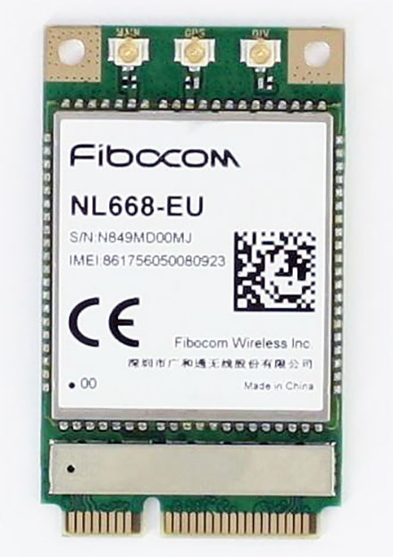 Fibocom NL668-EU Mini-PCIe Modem (4G/LTE 150/50 Mbit)