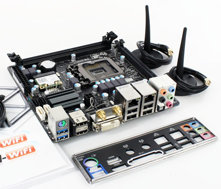 Gigabyte GA-H77N-WIFI (fr i3, i5, i7 [Sockel LGA1155], Ivy/Sandy Bridge, 2x LAN, 2x HDMI, WLAN/BT, Intel Wireless Display) *neu*