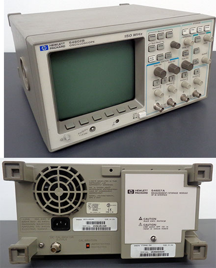 HP 54602B Oszilloskop mit Speicher 54657A (Restposten)