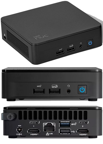 Intel NUC13ANKi3 (Intel Core i3-1315U up to 4,50GHz, 2x HDMI, 2x Thunderbolt 4)