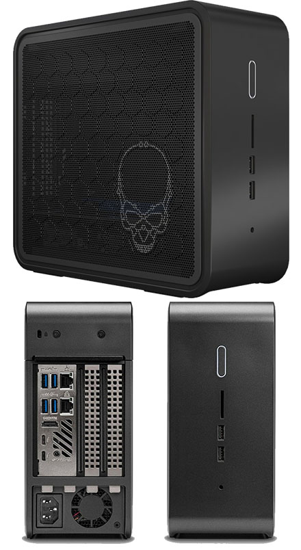 Intel NUC9i9QNX (Intel Core i9-9980HK bis zu 5,00GHz,  1x HDMI, 2x Thunderbolt 3, 3x <b>M.2, PCIe</b>)