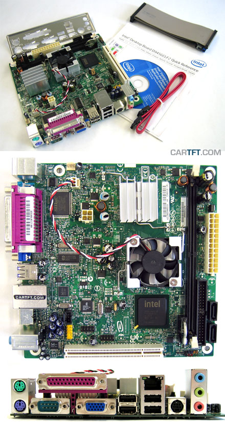 Intel D945GCLF<b>2D</b> (mit integrierter Atom 2x 1.6Ghz CPU)