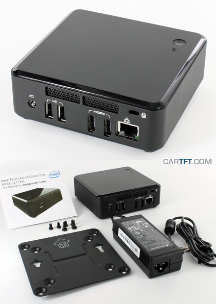 Intel DC3217IYE NUC (Intel Core i3-3217U CPU 2x 1.8Ghz, 2x HDMI, 2x Mini-PCIe)