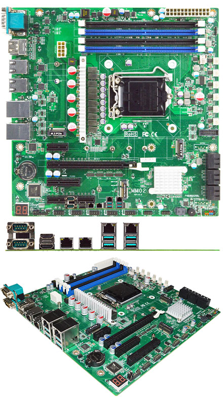 Jetway MM02-10 Micro-ATX (Intel Comet Lake-S Q470E, LGA1200) [4x LAN, 2x RS232]