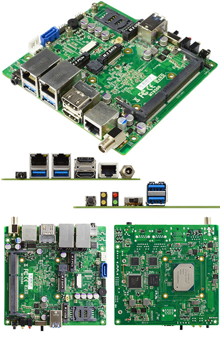 Jetway MT95-90 (Intel Apollo Lake) [3x LAN, NUC, 12V DC-in] (Erweiterter Temperaturbereich -40C bis 85C)