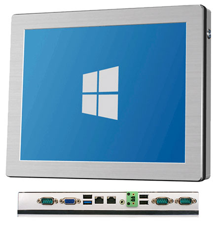 Jetway HPC-121SR-2930-4G Panel-PC (12.1" 1024x768 5W Touchscreen, Intel Celeron N2930, 4GB RAM)