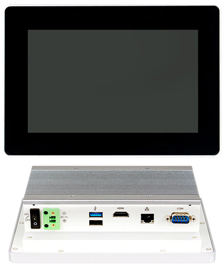Jetway HPC070SC-FP2807A Panel-PC (7" 1024x600 PCAP Touchscreen, Intel N2807, 2GB RAM) [IP65/NEMA4 Front]