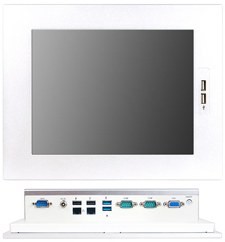 Jetway HPC104GR-HD1900B Panel-PC (10.4" 800x600 5W Touchscreen, Intel Celeron J1900, 4GB RAM) [IP65/NEMA4 Front]