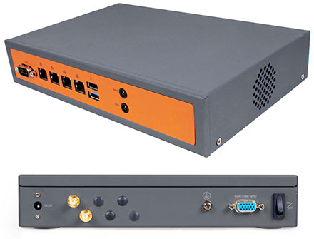 CTFROUTER-2-F V3 (4x Gigabit Multi-WAN, VPN, WLAN, Firewall, SSH, Web-GUI, ClearOS/CentOS, Intel Atom based) [<b>LFTERLOS, 650 Mbit NAT-Performance</b>]