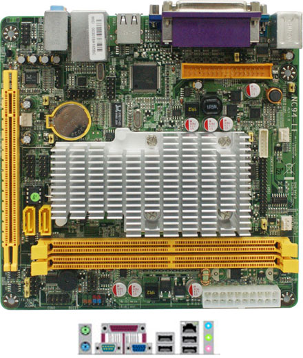 Jetway NC94FL-525-LF (with integrated Atom 2x 1.8Ghz CPU) <b>[FANLESS]</b>
