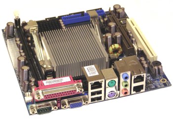 KONTRON 886LCD-M/mITX(BGA) [Intel Celeron-M 800Mhz onboard, Passive cooling, 512MB RAM] [<b>RECERTIFIED, 1 yr. warranty</b>]