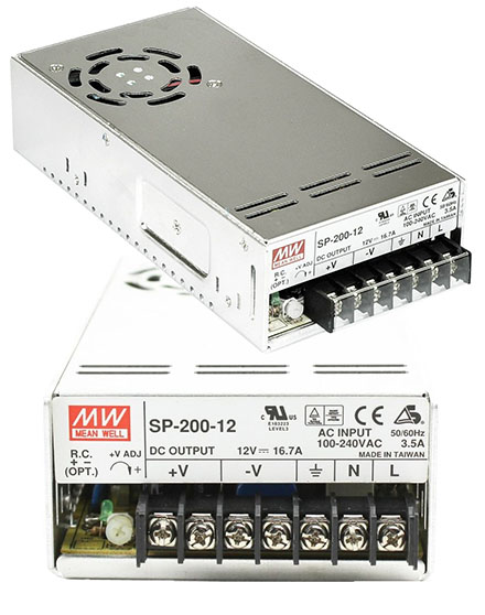 Meanwell SP-200-12 Netzteil (100-240VDC, 12V 16,7A 200,4W)