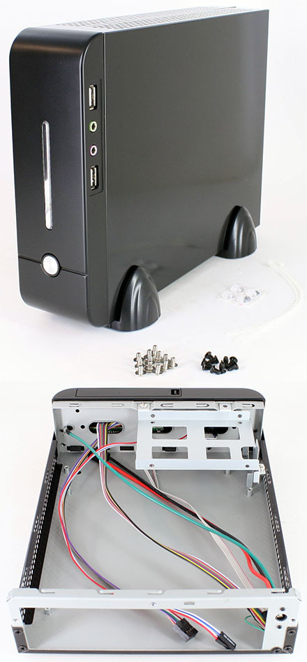 MHero-S-B-PLAIN Mini-ITX Gehuse (ohne Netzteil)