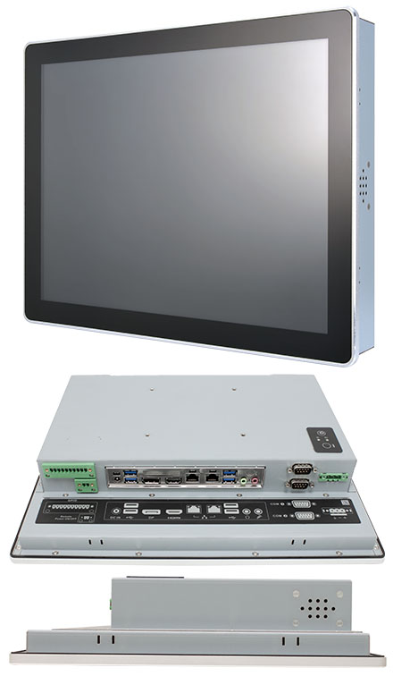 Mitac P150-10AI-N3350 [Intel N3350] 15" Panel PC (1024x768, IP65 Front, Fanless)