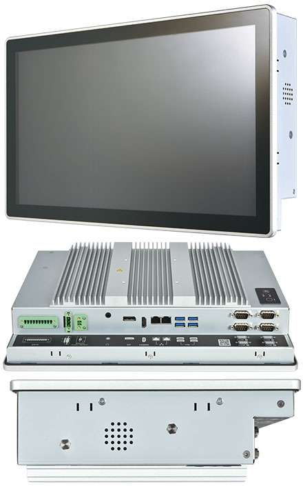 Mitac P156-11KS-3965U [Intel Celeron 3965U] 15" Panel PC (1920x1080, IP65 Front, Fanless)