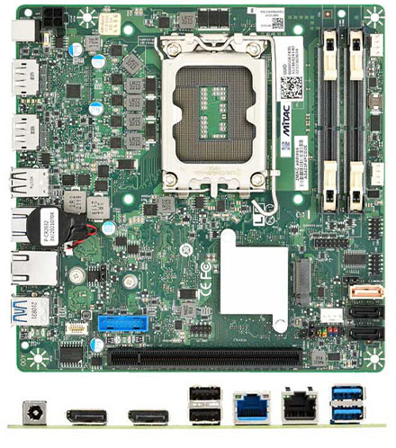 Placa Base Mini-ITX INTEL Q87 LGA1150 DDR3 MITAC PH12LI