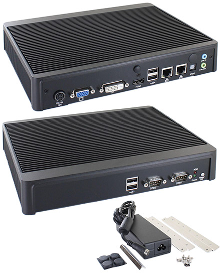 NEXCOM NDiS 166-1Q MiniPC Barebone (Intel rPGA QM67, 2x LAN, 2x MiniPCIe)