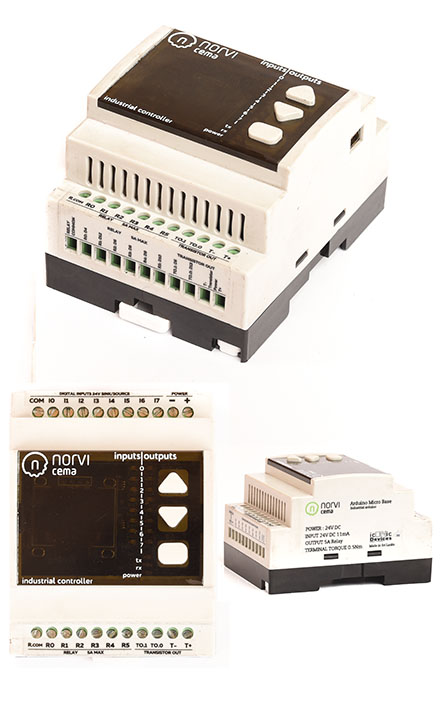 NORVI-CEMA-<b>M2</b> (Arduino Micro ATMEGA 32-U4, , <b>8x Digital I/O, 8x Open colector Transistor</b>)