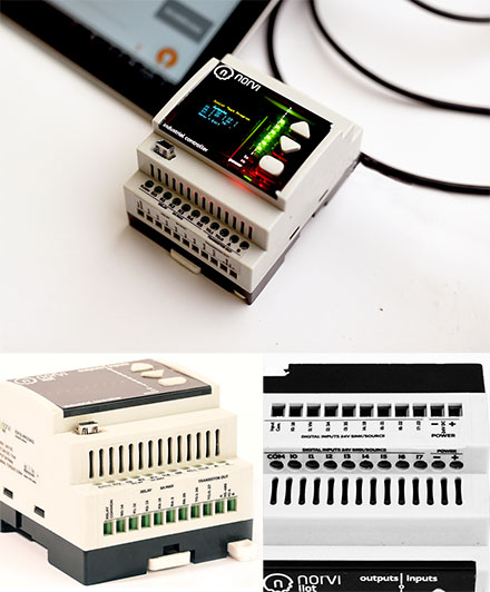 NORVI-IIOT-<b>AE04-V</b> (ESP32-WROOM32 / 6x Digital Input, 6x Analog Input 0-10V, 2 x Transistor Out-)