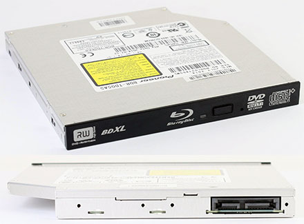 SLIM-LINE DVD+-R/RW Blu-ray XL Pioneer SATA (BDR-TD05AS)
