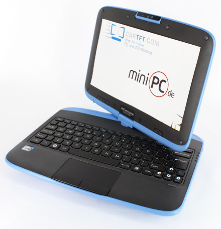 RuggedPad BASIC (Convertible, 10" Touchscreen, 2x1.6Ghz, 1GB RAM, 32GB SSD, WLAN)