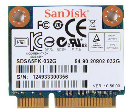 Sandisk SDSA5FK-032G mSATA SSD 32GB (Half-size)