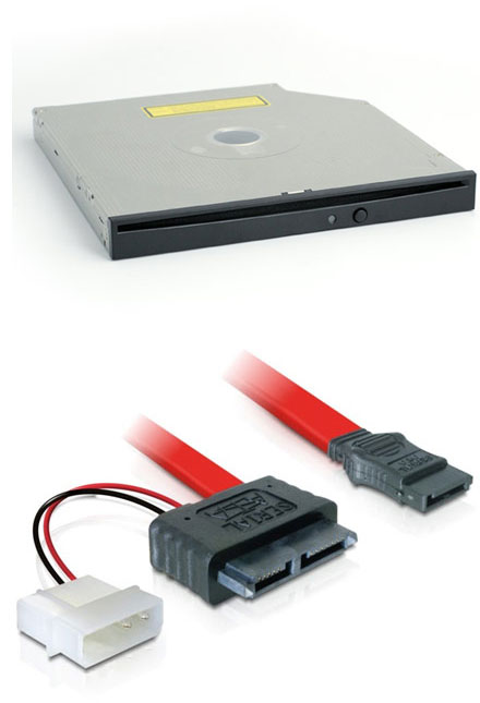 SLIM-LINE DVD+-R/RW TEAC <b>SLOT-IN</b> SATA (DV-W28SS-R93) + Adapter
