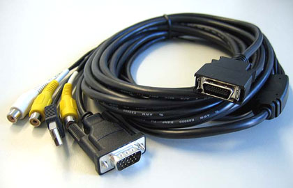 VGA/USB/Video/Audio-Anschlusskabel f. 700TS(V)/700IDT/800TSV/1020TSV/CTF700-SP  <b>- 5m -</b>