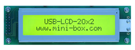 PicoLCD 20x2 (OEM) Programmierbares USB LCD [<b>REFURBISHED</b>]