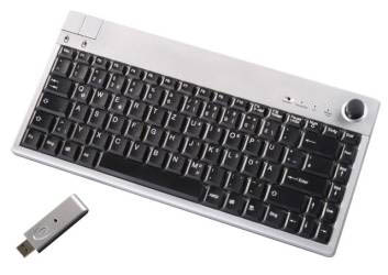 Wireless RF-keyboard with mousestick (10m range) [PT-Layout]