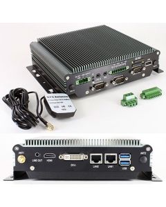 FleetPC-4-D Car-PC (Intel Celeron N3060 2x2.48Ghz, Autostart-Controller, 9-36V Automotive PSU, GPS) [ FANLESS ]