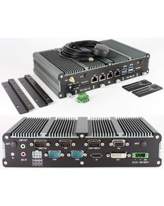 FleetPC-8-i7C Car-PC (Intel Core i7-6600U 2x3.4Ghz, 4GB RAM, Autostart-Controller, 9-48V Automotive PSU, GPS, 4x LAN) [ FANLESS ]