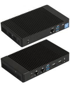 Gigabyte QBiX-Plus-APLA3450-A1 (Intel Celeron N3450, 2x LAN, 2x HDMI, 1x RJ45 COM, VESA) [ FANLESS ]