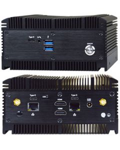 Jetway HBJC330U10 I -1145G7 (Tiger Lake-UP3 SoC, 2x HDMI, 2x LAN, 3x USB-C) [FANLESS, WLAN]