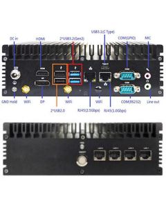 Jetway HBJC38AZ02-20LB (Intel Tiger Lake Processor) [12-24V DC, 4x LAN ]