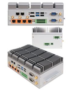 Jetway HM-5004 (Intel Whiskey Lake Mobile U i5-8265U) [4x PoE GbE, 12-36V OCP/OVP Input, FANLESS ]